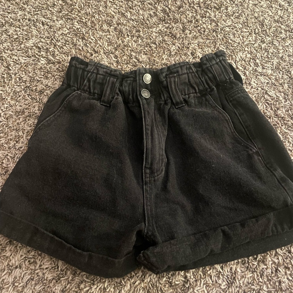 Black Vintage Jean Shorts